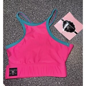 Kandi Kouture NWT Dancewear Convention Top Size Child 4 Hot Pink